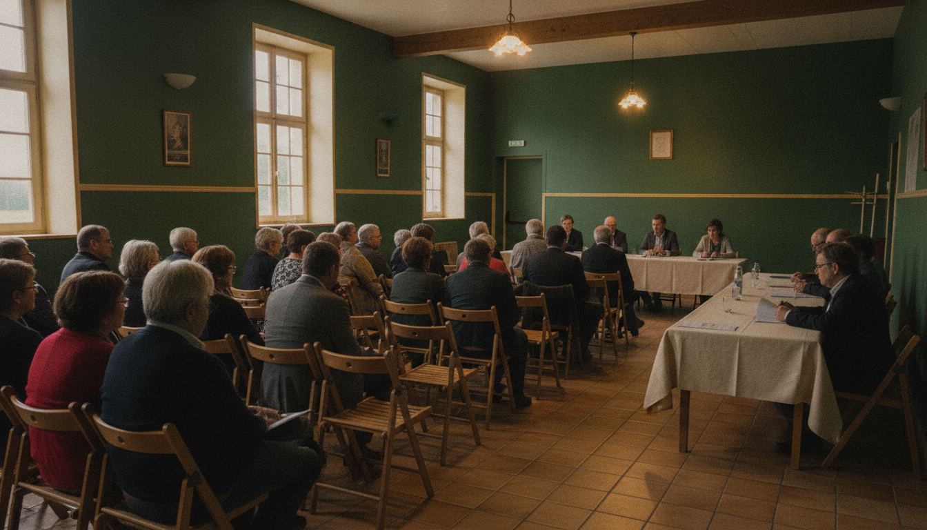 Bénévoles réunis lors de la fête annuelle de l'association